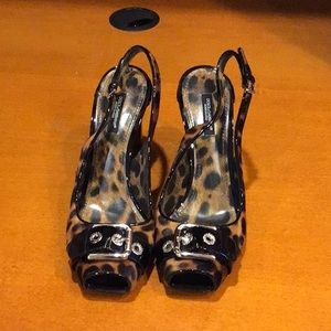 Dolce & Gabbana Hair Calf slingback shoes